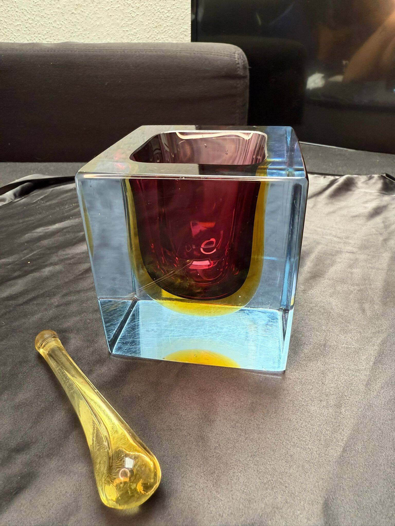 Objet en verre de Murano décoratif par Flavio Poli pour Seguso