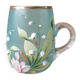Enamelled glass mug/cup