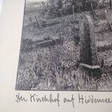 Antique print - Hiddensee cemetery - Lithograph from 1902