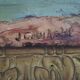 Huile sur panneau signée "barque amarrée " ecole française, 20ème