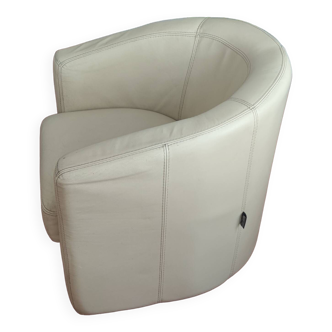 Fauteuil en cuir véritable (italien)