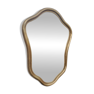 60' vintage gilded wood mirror