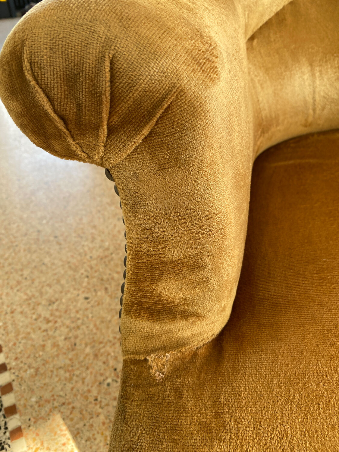 Vintage toad armchair