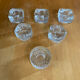 Series 6 antique candle holders mina moulded glass + vintage box #e483