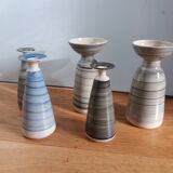 Stoneware soliflore vases