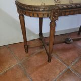 Antique walnut piano bench