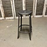 Nicolle stool of industrial workshop high patinated