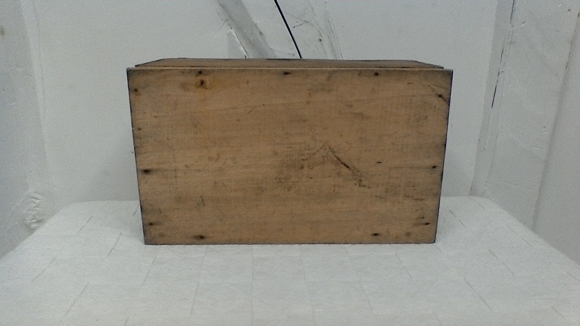 Wooden wax box, vintage.