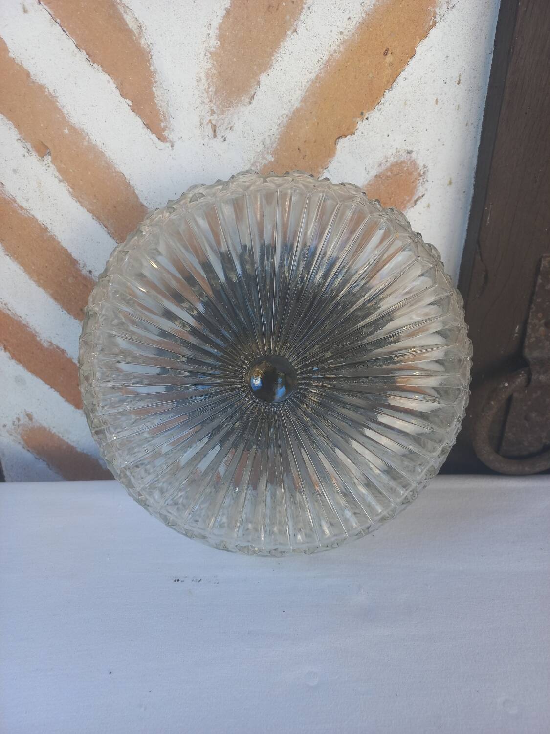 Vintage glass ceiling light