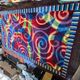 1980s XXL huge Design abstract high quality wool carpet/rug for Hilton hotel