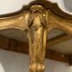 Console style louis xv, bois dorée et marbre, xixème siècle