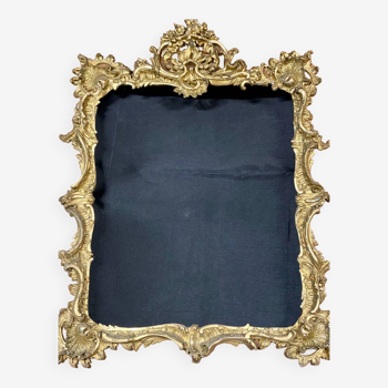 Cadre de miroir ou de tableau en stuc doré