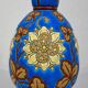 Vase decorated with flowers in enamels of longwy – early twentieth century