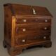 Bureau abattant noyer massif post-1850
