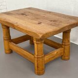Table basse vinatge en chêne massif