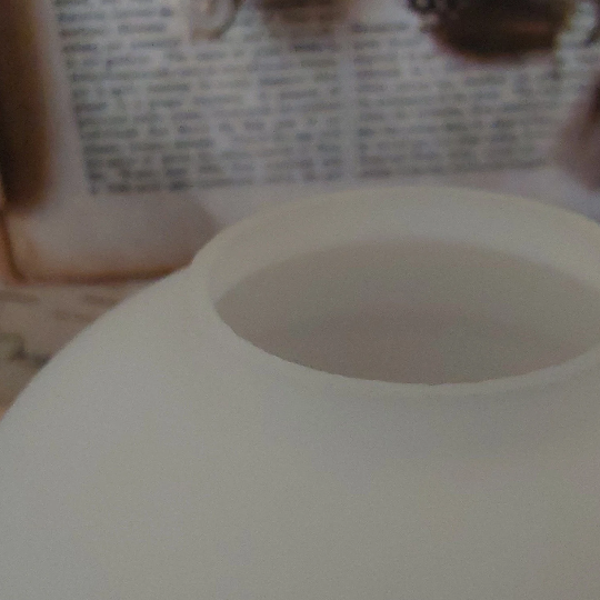 Replacement lampshade in vintage French white glass.