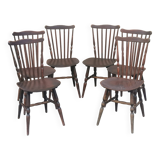 Series of 6 baumann chairs “tacoma model”
