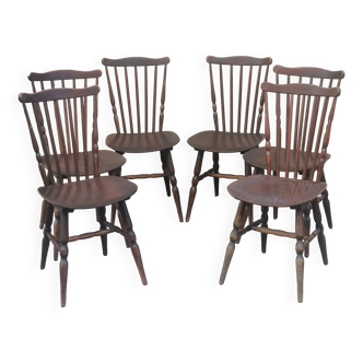 Serie de 6 chaises baumann "modèle tacoma'