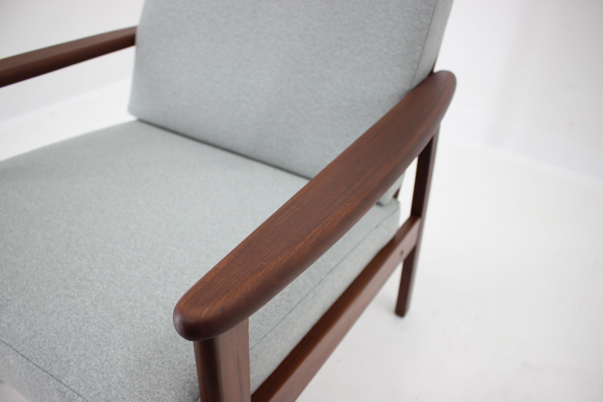 Fauteuil en hêtre danois des années 1960