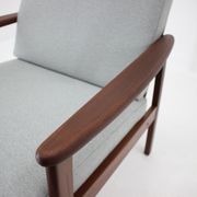Fauteuil en hêtre danois des années 1960