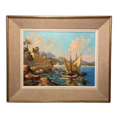 Old painting, Marine, signed, 60s/70s