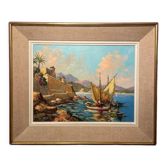 Tableau ancien, Marine, signée, années 60/70