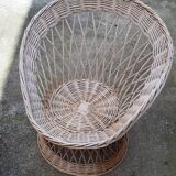 Living room 5 pieces vintage rattan