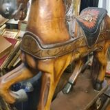Wooden rocking horse