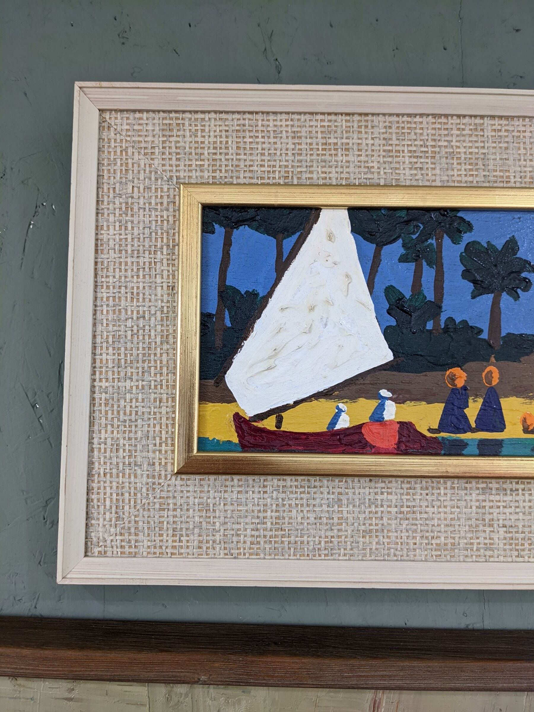 Mid-century swedish oil painting