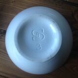 4 former bowls Sarreguemine - blue border