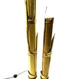 Pair of lampposts "Canna di Bambù" created by G&C studio and Disegno Rome, Italy, 1970