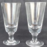 Série de 6 anciens verres de bistrot