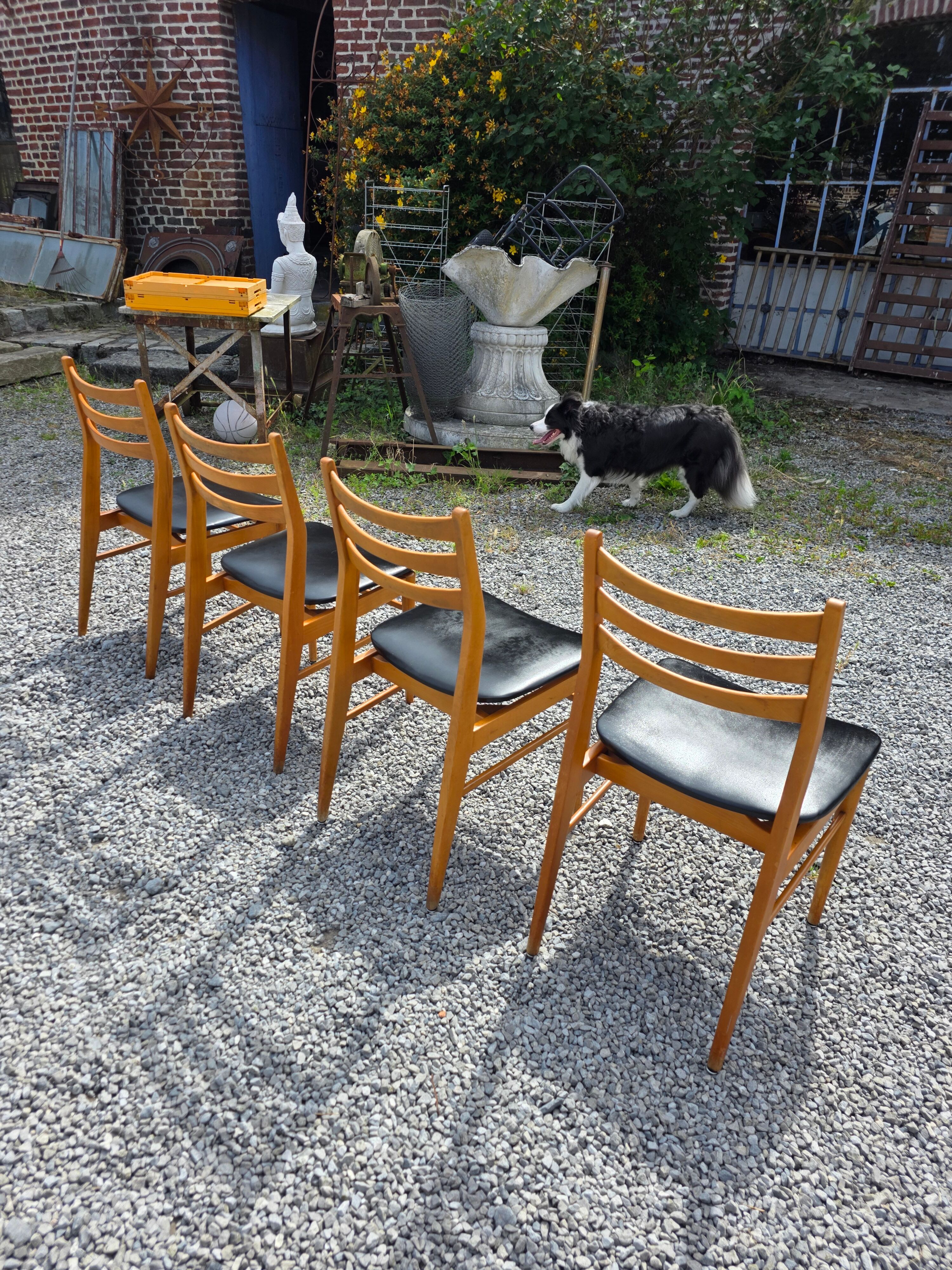 4 Scandinavian chairs from the 1960s