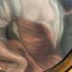 Peinture pastel sur carton "portrait de femme" encadré sous verre