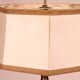 lampe à huile en bronze- 18° siècle - Espagne monté en lampe avec son abat-