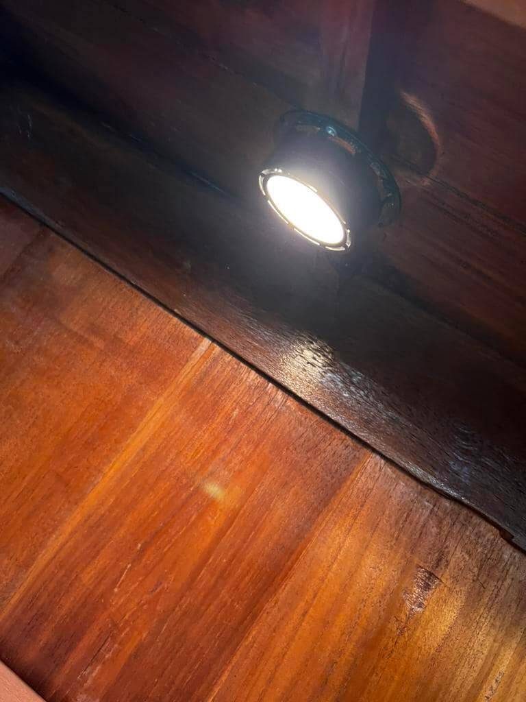 Vintage industrial wooden display cabinet / school cabinet