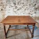 Antique French oak and elm dining table – Early 20th century farmhouse table with turned legs