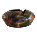 Ricard enameled ceramic ashtray signed