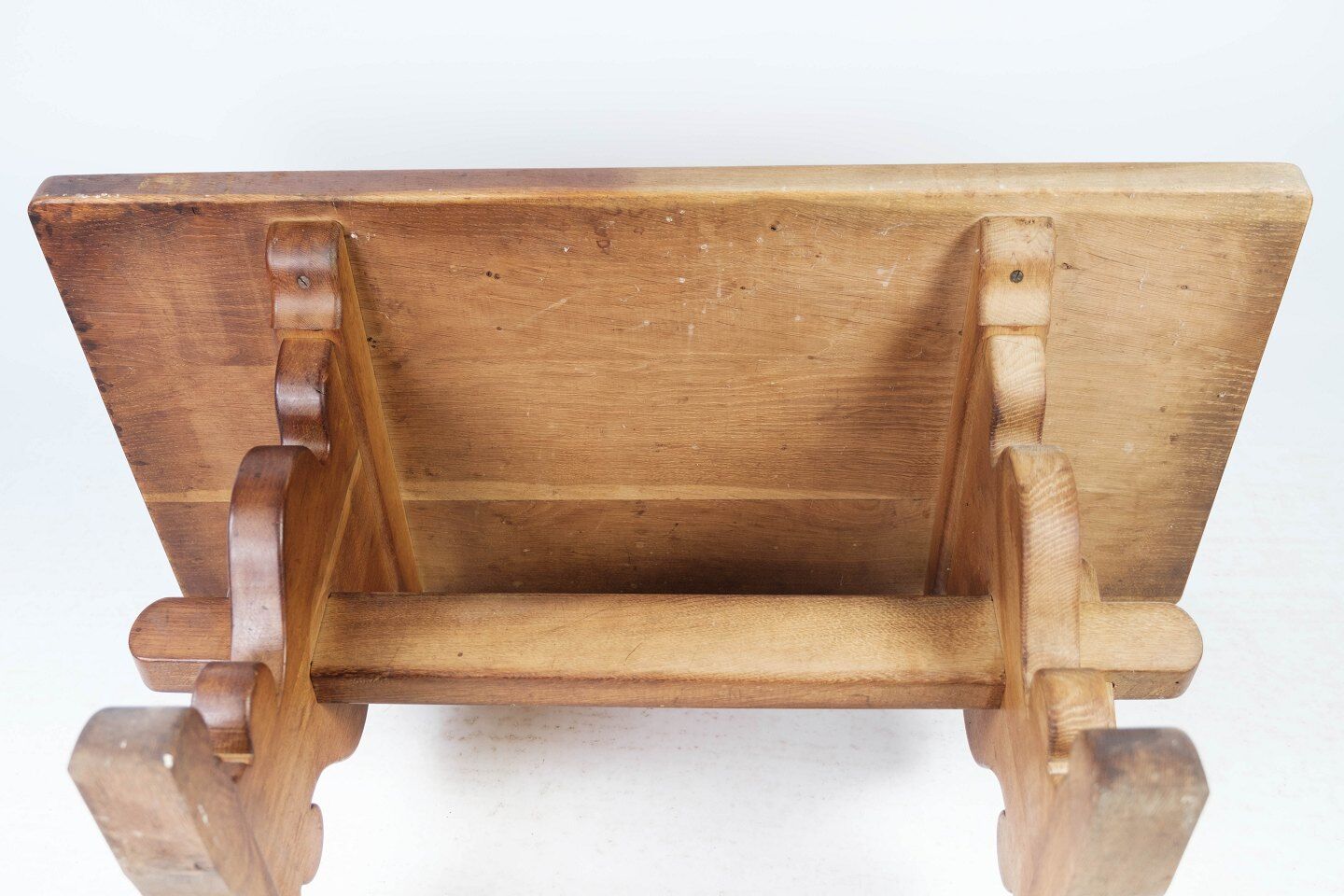 Table basse en chêne des années 1970
