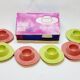 6 vintage plastic egg cups 1960s Schumm Plastic Style new in box