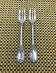 Pair of silver-plated cake forks, Christofle, Marly
