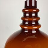 Suspension en verre brun foncé par Peill et Putzler 1960