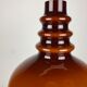 Suspension en verre brun foncé par Peill et Putzler 1960