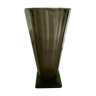 Vase en verre noir