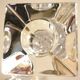 Pair of candlesticks, candelabra, crystal signed Villeroy & Boch, design and chic
