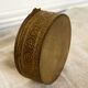 Round brass jewelry box