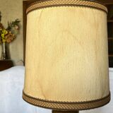Lampe  à poser en bois peint vintage