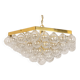 Extra-large glass Tulip chandelier by Kaiser, Germany, 1960s.