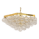 Extra-large glass Tulip chandelier by Kaiser, Germany, 1960s.