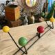 Wall coat rack with vintage balls